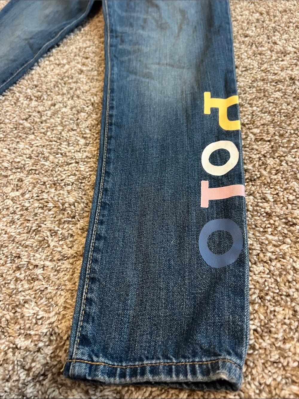 Polo by Ralph Lauren Girl's Astro Slim Fit Boyfriend Skinny Jeans - Size 16 - Picture 2 of 10